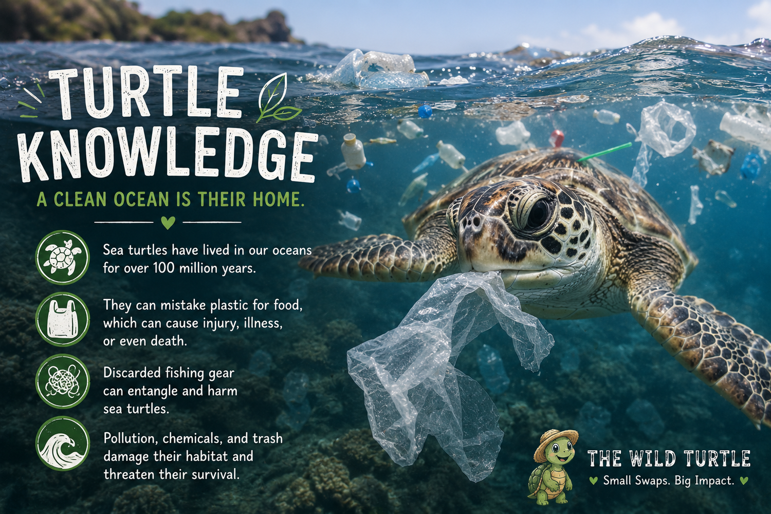 Turtle Knowledge: What Happens When Our Oceans Become Dirty