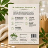 Bamboo Cotton Swabs — Plastic-Free, Biodegradable (200-Count)