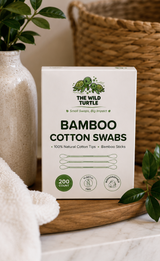 Bamboo Cotton Swabs — Plastic-Free, Biodegradable (200-Count)