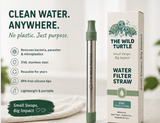 The Wild Turtle Stainless Steel Personal Water Filter Straw