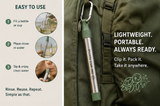 The Wild Turtle Stainless Steel Personal Water Filter Straw