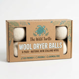 Wool Dryer Balls — Natural Fabric Softener, Dryer Sheet Replacement (6-Pack)